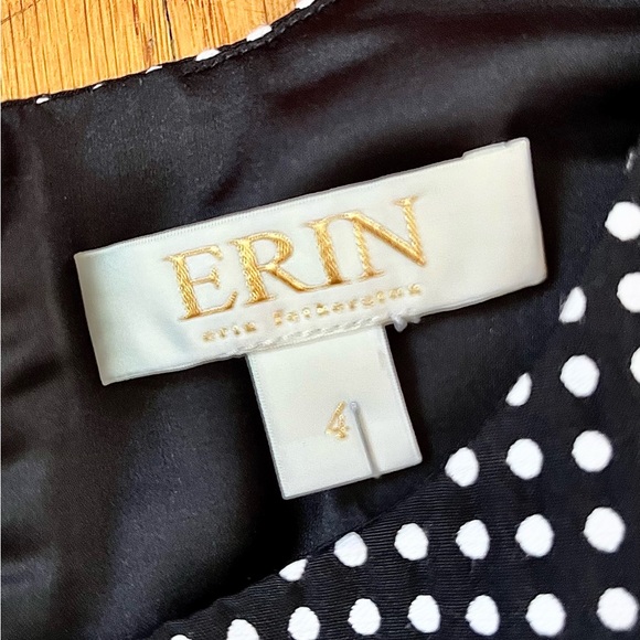 Erin Fetherston Size 4 Polka Dot Black and White Fit Flare Dress Sleeveless - Picture 16 of 16